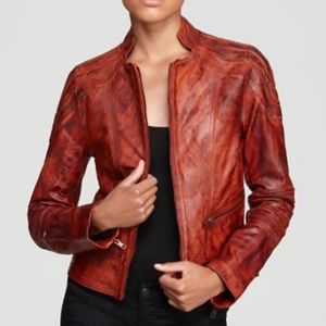 PARKER Red Leather Jacket